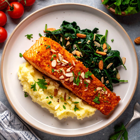 Almond Crusted Steelhead Trout