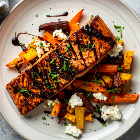 Blackened Honey Balsamic Salmon