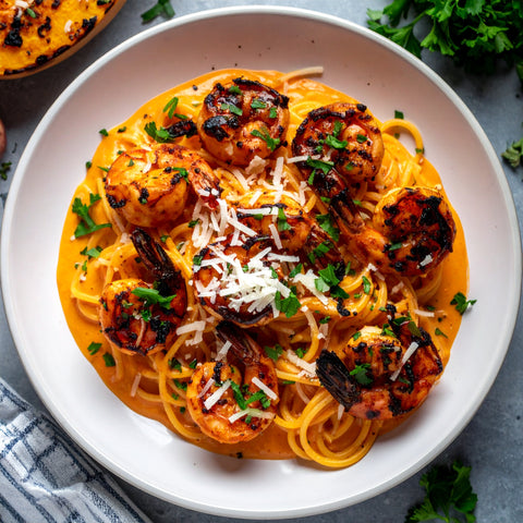 Cajun Shrimp Alfredo - Low Carb