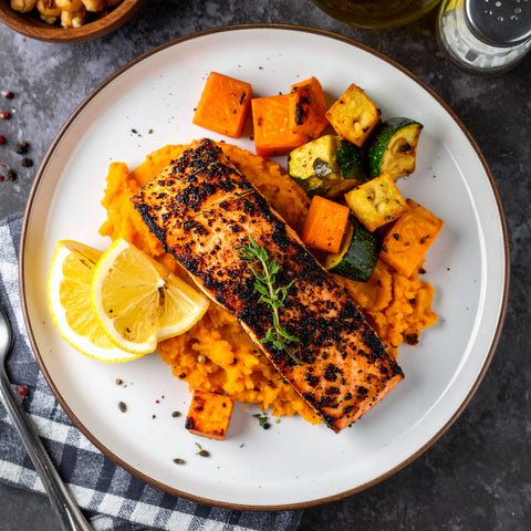 Blackened Steelhead Trout
