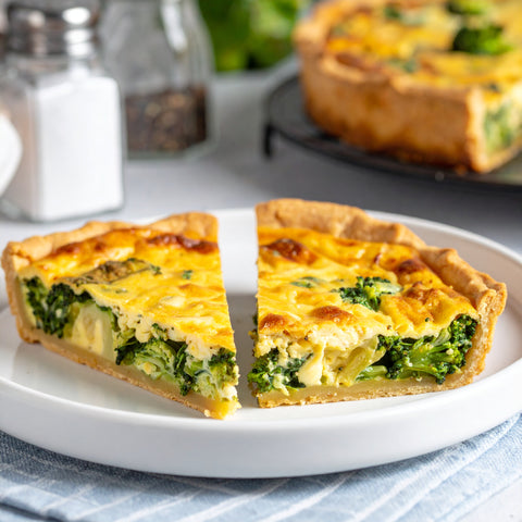 Broccoli Cheddar Quiche