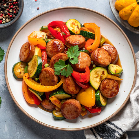 Chicken Garlic Sausage Stir Fry
