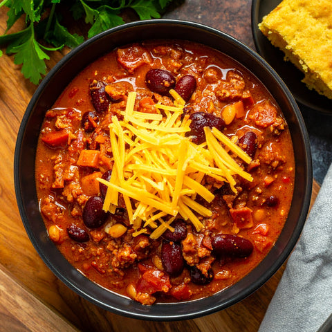 Turkey Chili with Cornbread
