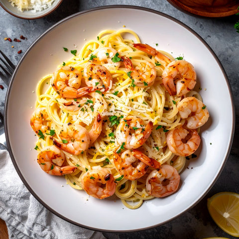 Creamy Lemon Shrimp Pasta