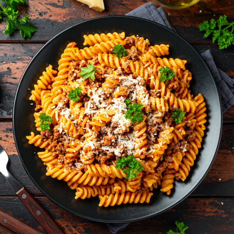 Creamy Tomato Beef Pasta