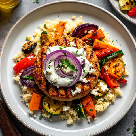 Greek Turkey Burger - Low Carb