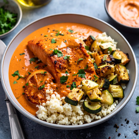 Harissa Cream Salmon - Low Carb