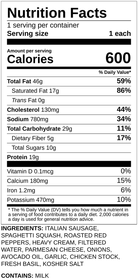 Italian Sausage - Low Carb