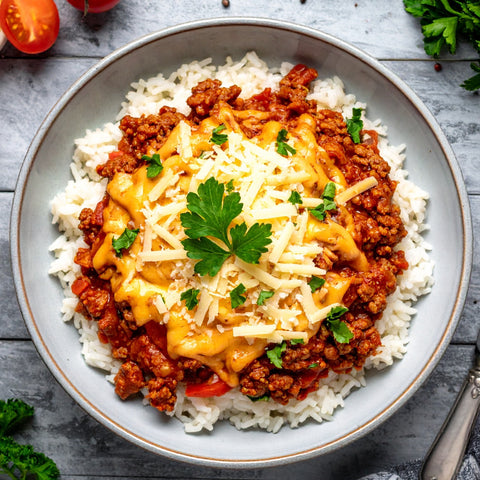Italian Turkey Rice Bowl