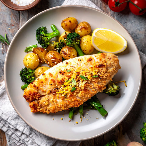 Lemon Mustard Flounder