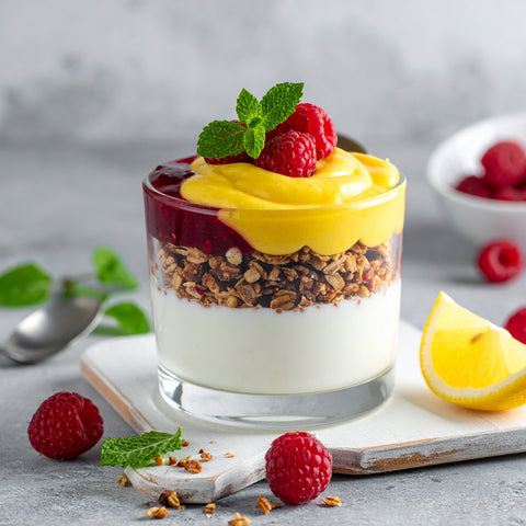 Lemon Raspberry Yogurt Parfait