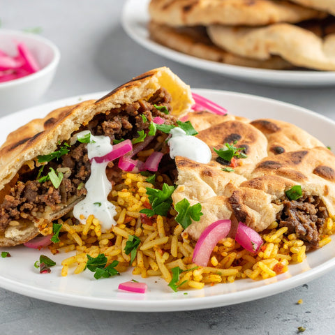 Middle Eastern Beef Pita