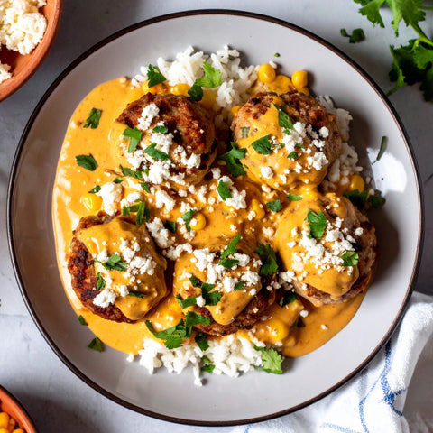 Elote Chicken Meatballs