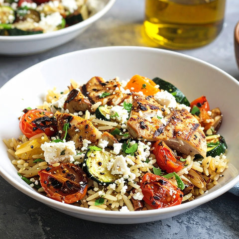 Summer Chicken Orzo Salad