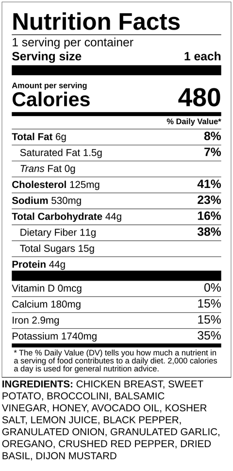 Balsamic Chicken & Sweet Potatoes