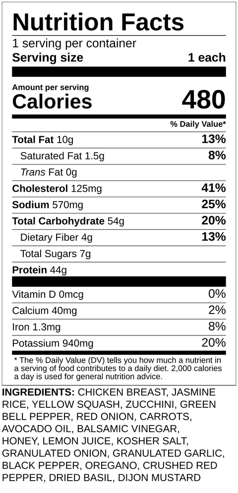 Balsamic Chicken & White Rice