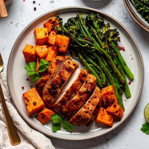 Balsamic Chicken & Sweet Potatoes