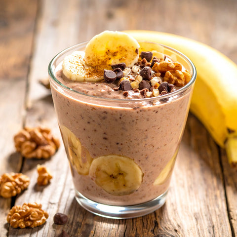 Bananas Foster Overnight Oats
