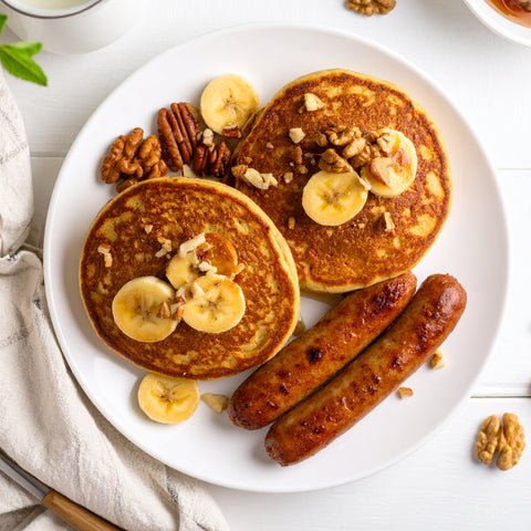 Banana Walnut Pancakes