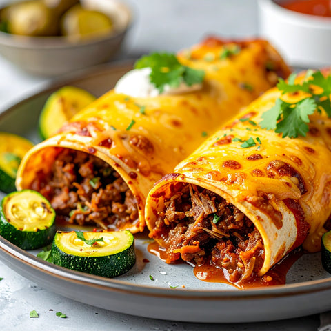 Shredded Beef Enchiladas - Low Carb
