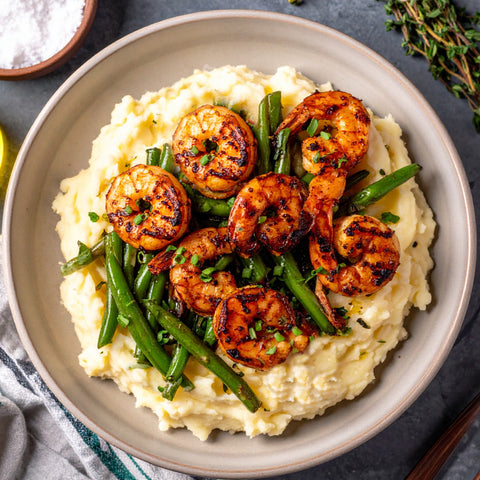 Blackened Shrimp & Mashed Potato