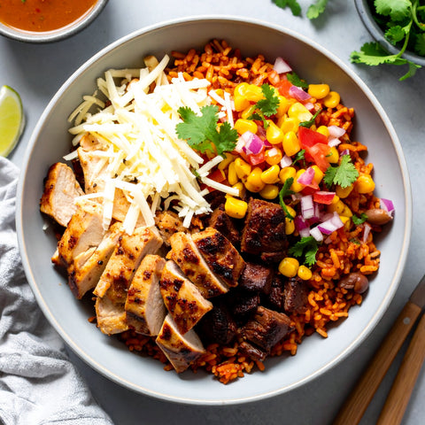 Chicken & Steak Burrito Bowl