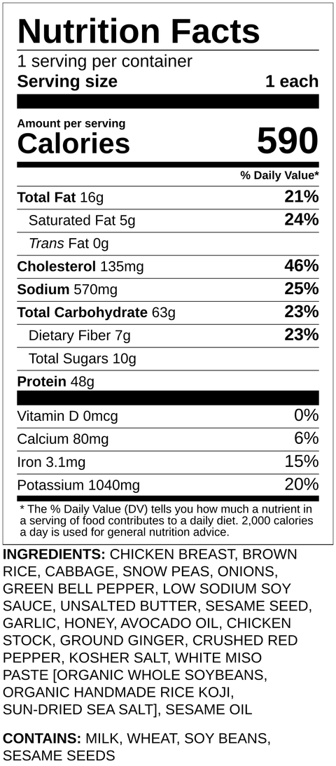 Chicken & Miso Butter Rice