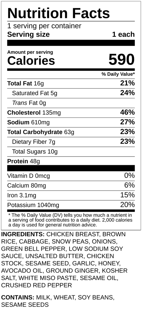 Chicken & Miso Butter Rice