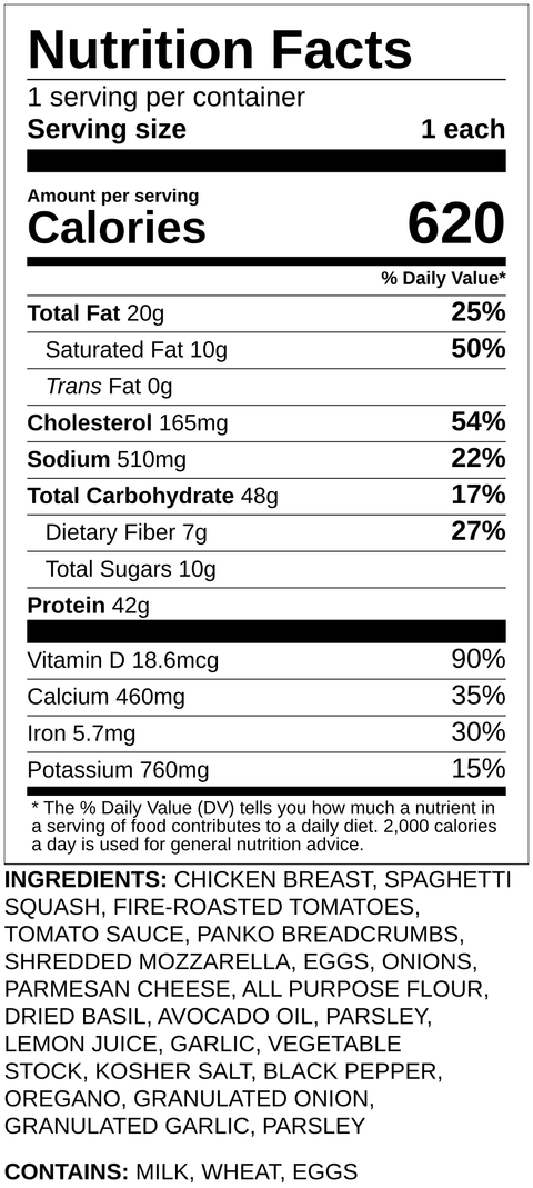Chicken Parmesan - Low Carb