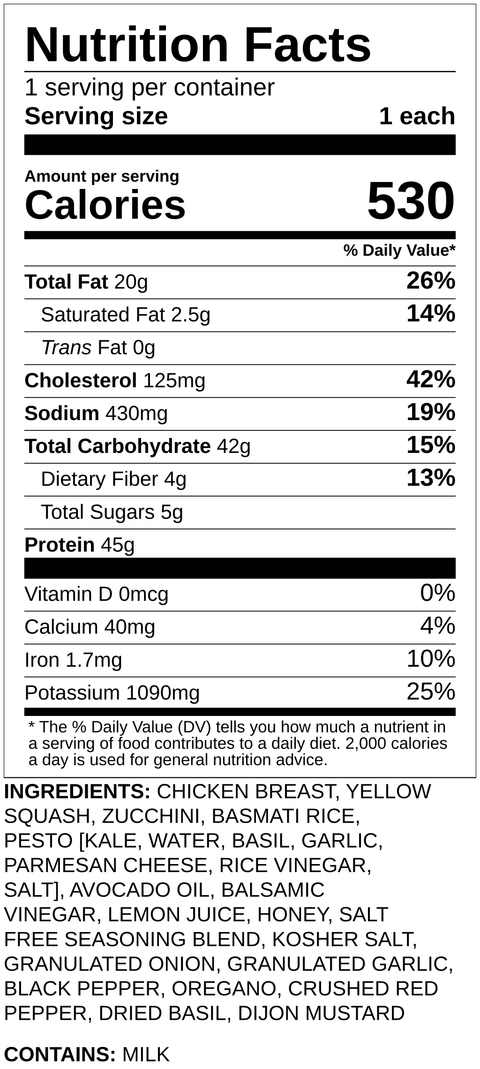 Chicken & Pesto Rice