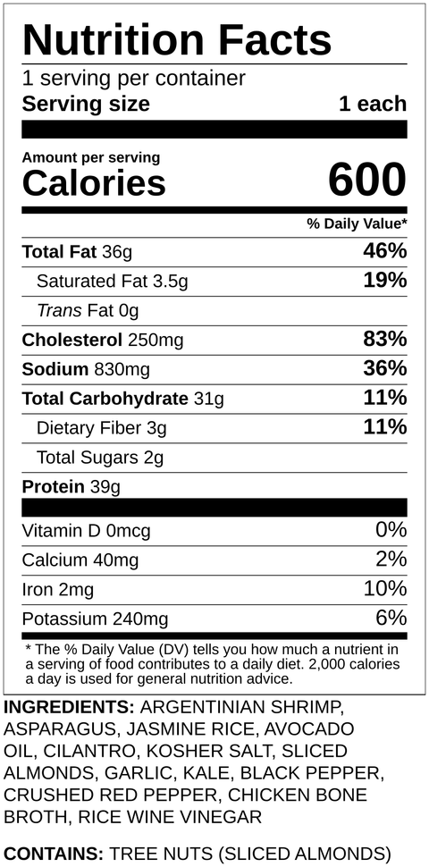 Chimichurri Argentinian Shrimp (Tail On)