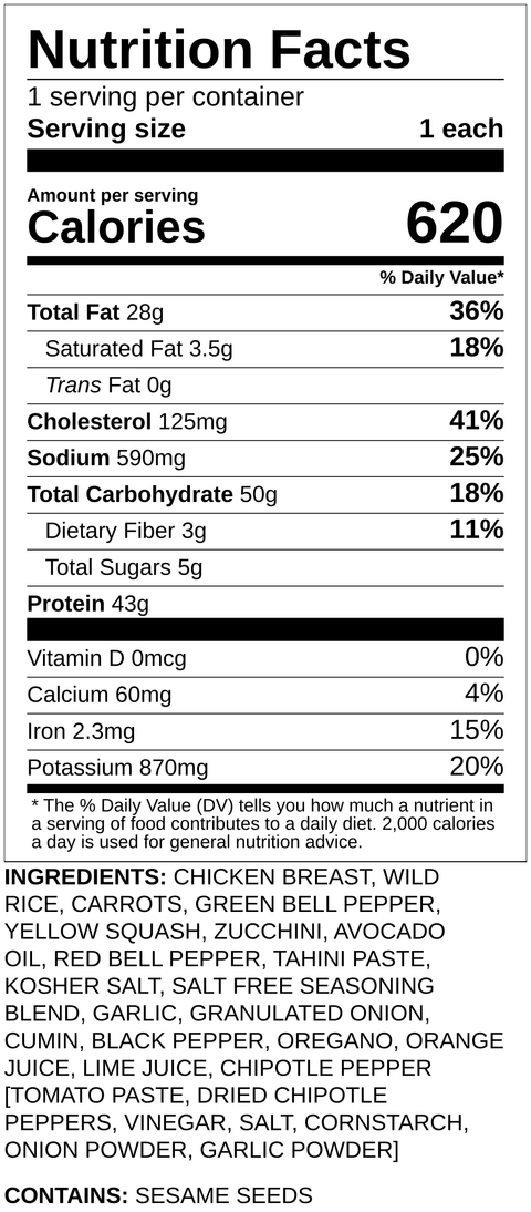 Chipotle Tahini Chicken