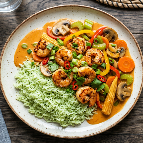 Creamy Sriracha Shrimp