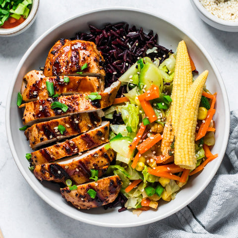 Chicken Teriyaki Forbidden Rice