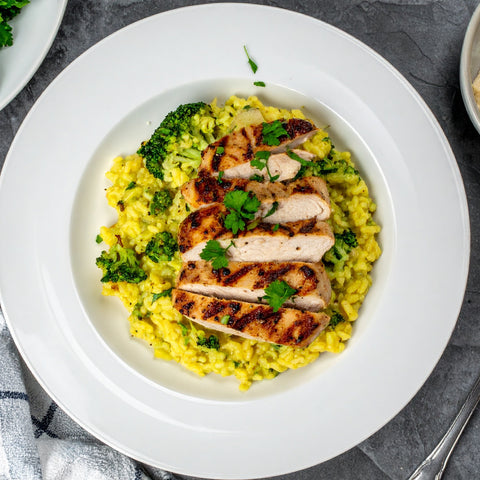 Chicken & Broccoli Cheddar Risotto