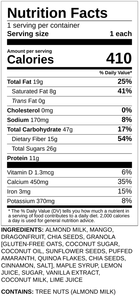 Dragon Fruit Mango Chia Pudding