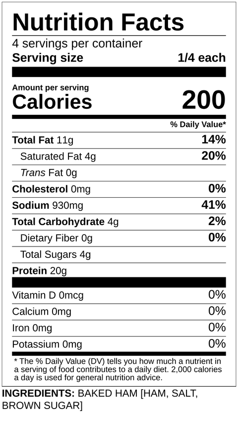 Family Glazed Sliced Ham