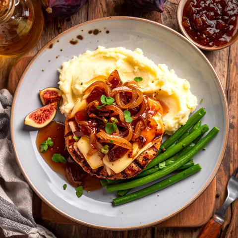 Brie & Fig Turkey Burger - Low Carb