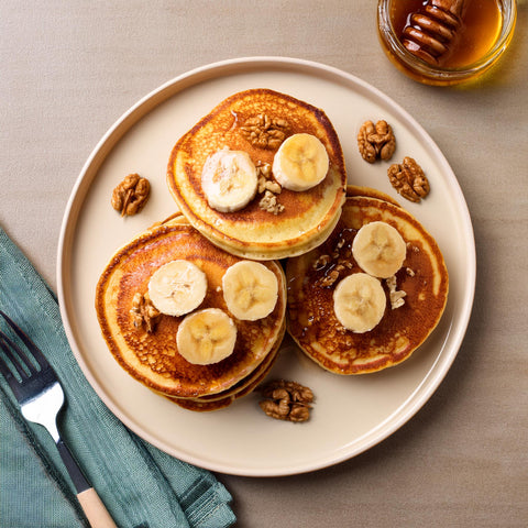 Banana Walnut Pancakes