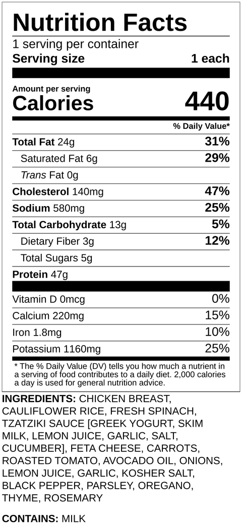 Greek Style Chicken - Low Carb