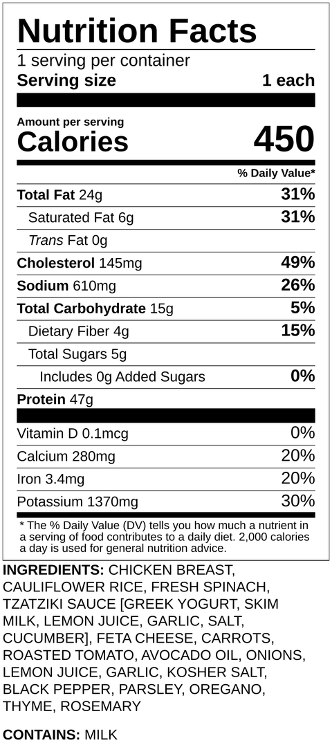 Greek Style Chicken - Low Carb