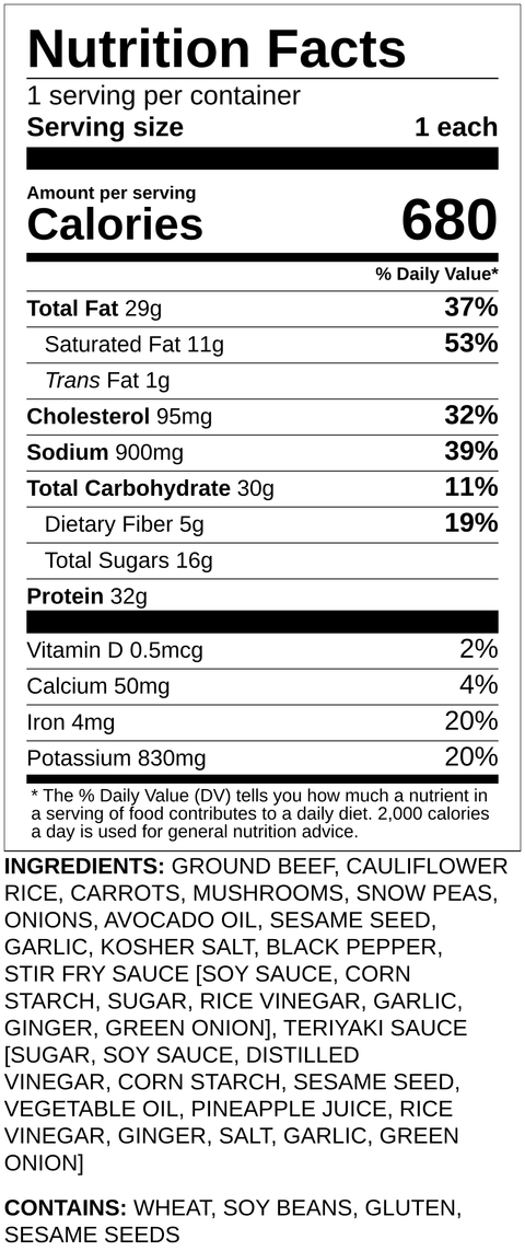 Ground Beef Stir Fry - Low Carb