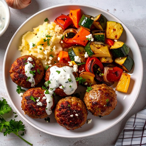 Greek Meatballs - Low Carb