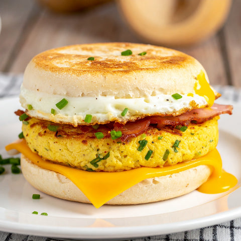 Ham, Cheddar, Chive, Egg Sandwich