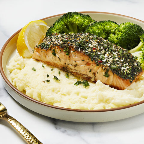 Lunch Herb Crusted Salmon