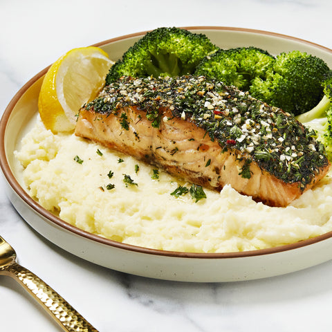 Feta & Herb Crusted Salmon - Low Carb