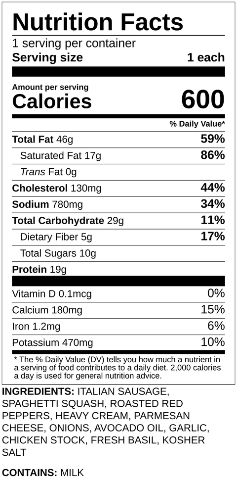Italian Sausage - Low Carb
