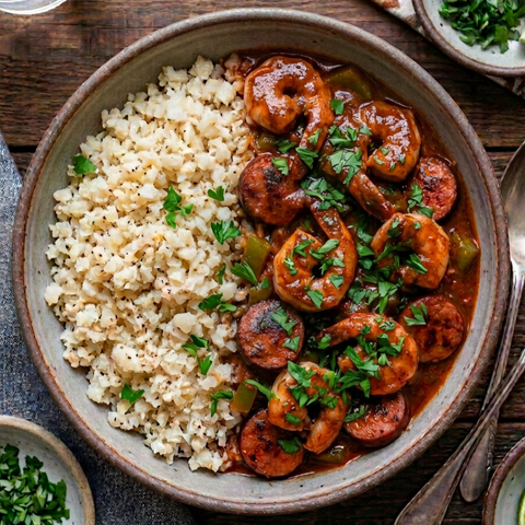 Shrimp & Sausage Jambalaya - Low Carb