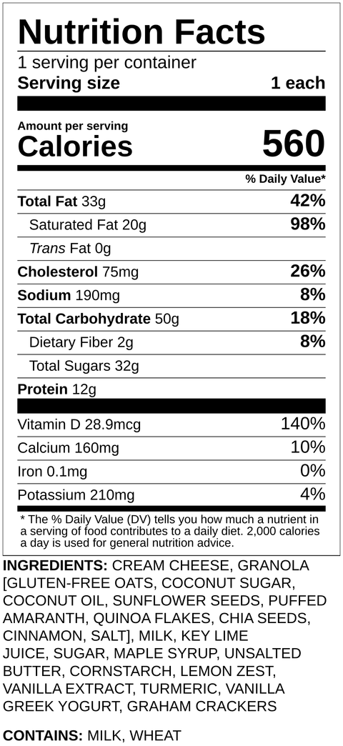 Key Lime Cheesecake Parfait