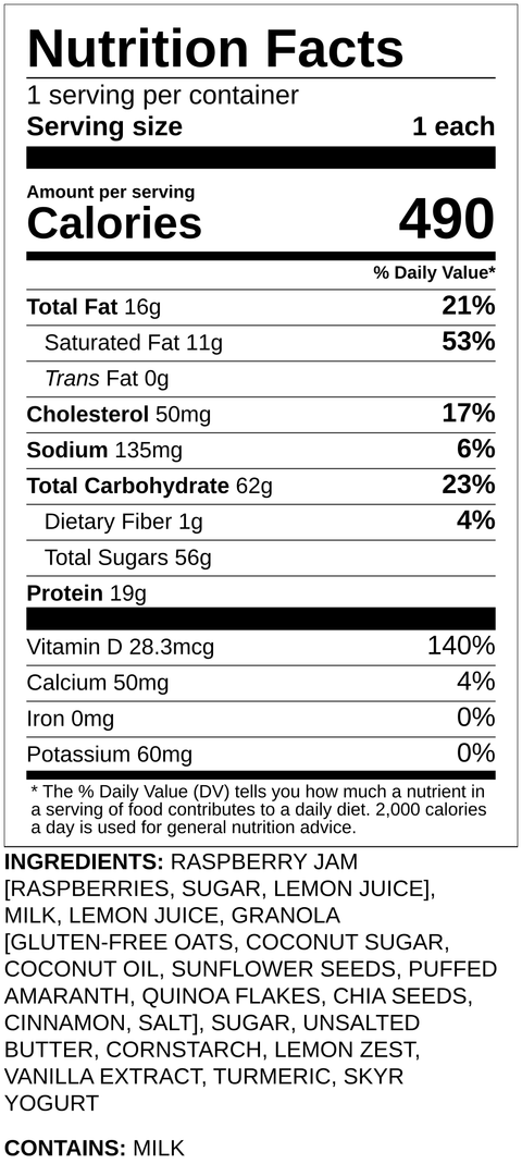 Lemon Raspberry Parfait